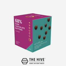 Load image into Gallery viewer, COCOVA Curious 68% Dark Chocolate Buttons