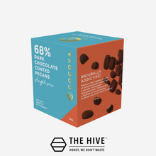 Load image into Gallery viewer, COCOVA Playful Peca 68% Dark Chocolate Coated Pecans