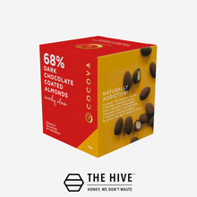 Load image into Gallery viewer, COCOVA Wacky Almonds 68% Dark Chocolate Coated Almonds