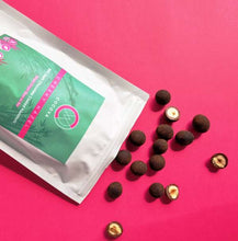 Load image into Gallery viewer, COCOVA Cheeky Hazel 68% Dark Chocolate Coated Hazelnuts (130g) - Thehivebulkfoods