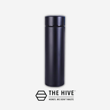 Load image into Gallery viewer, The Hive Stainless Steel Black Flask