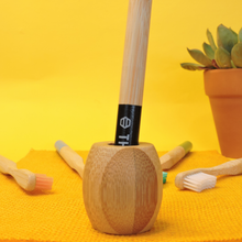 Load image into Gallery viewer, The Hive&#39;s Bamboo Toothbrush Holder - Thehivebulkfoods