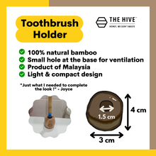 Load image into Gallery viewer, The Hive&#39;s Bamboo Toothbrush Holder