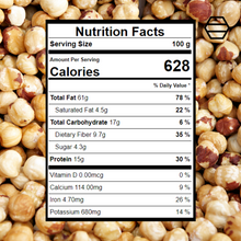 Load image into Gallery viewer, hazelnuts nutritional facts 100g